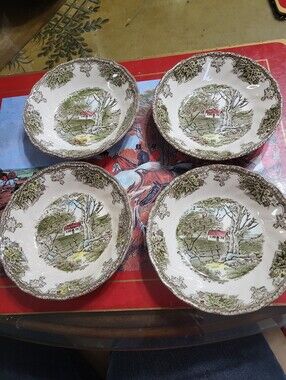 Vintage Johnson Brothers The Friendly Village Fruit Bowls